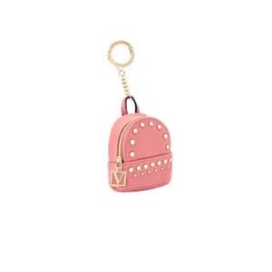 Victoria's Secret Charm Keychain Pink Studded Backpack 4" NEW